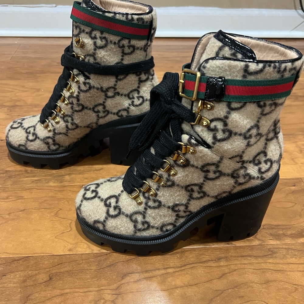 Gucci Combat Ankle Boots